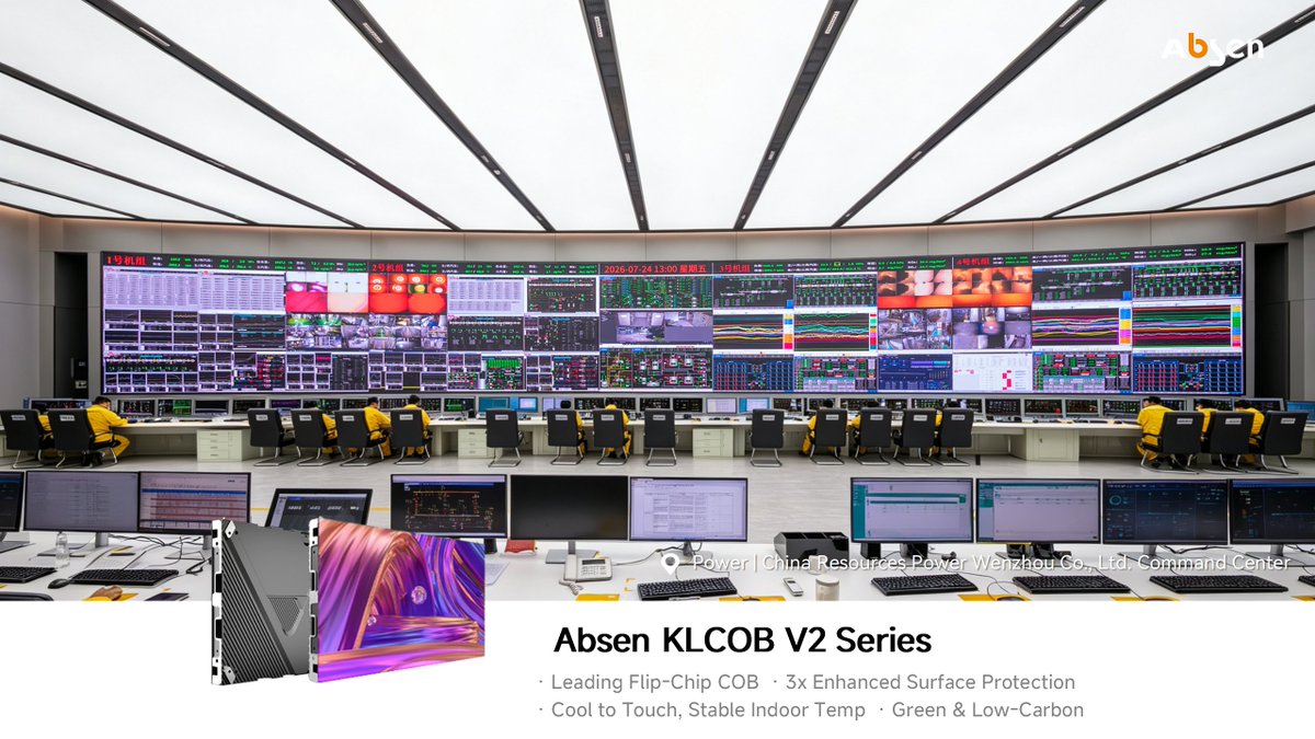 LEDAbsen's tweet photo. Absen KLCOB Powers Smart Control Room Visualization

With over $300M in cumulative sales, the Absen KLCOB Series has become a trusted choice for customers worldwide.

#Absen #KLCOBV2 #ControlRoom #SmartEnergy #LEDDisplay https://t.co/4AOtf6mVR3