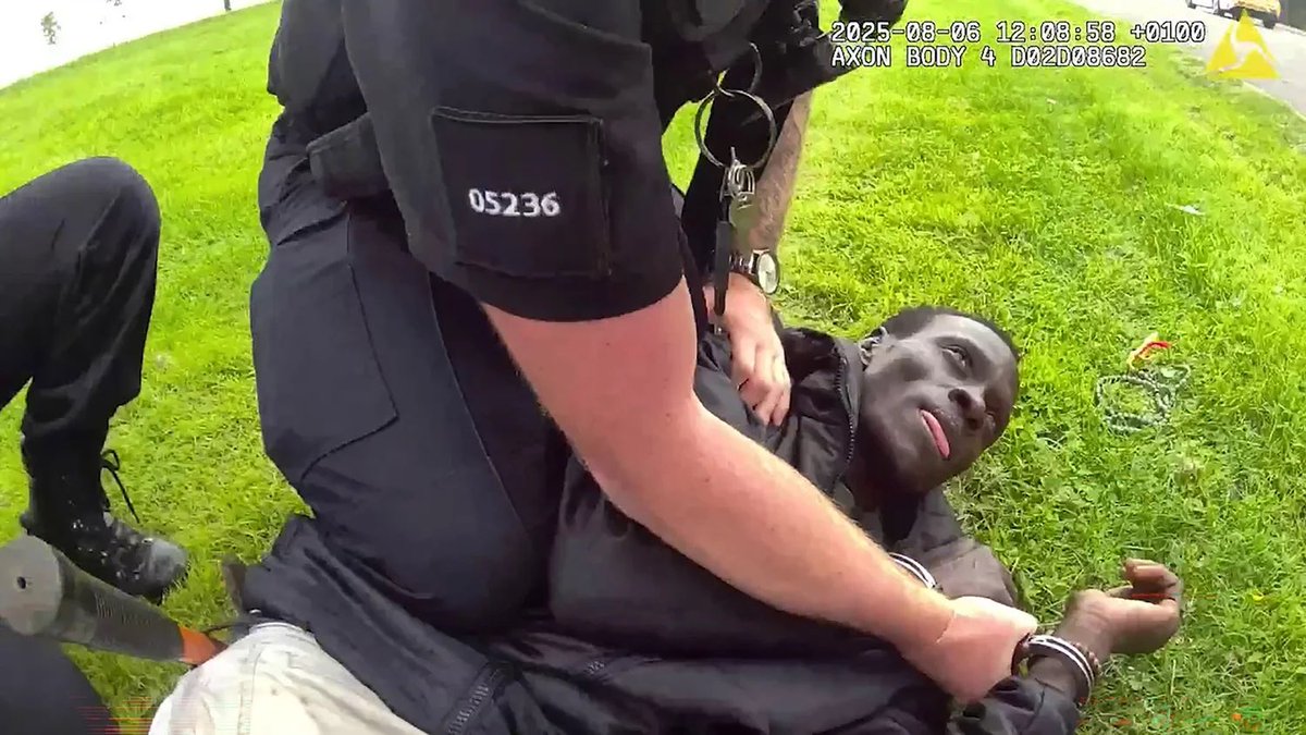 jamespriceglos's tweet photo. Mr Both Douk Deng (pictured, right) broke into Britain illegally &amp; was given housing.

He was caught trying to break into a primary school, armed with a hammer, a hatchet, a knife, and a can of petrol.

He doesn’t speak English &amp; left a wife &amp; child in Sudan.

We must be mad. https://t.co/I2WupyCMDX