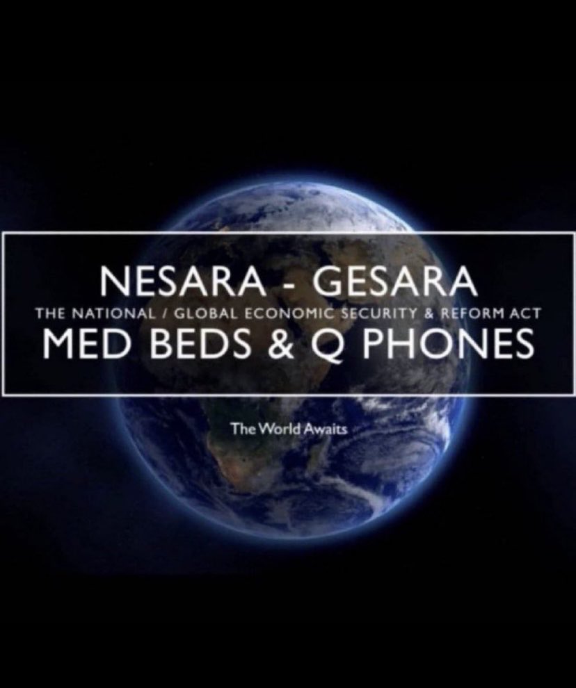 jtttf4's tweet photo. ARE YOU READY FOR NESARA GESARA, MED BEDS AND QPHONES ???

YES👍 OR NO👎"? https://t.co/OkKRzqR70J