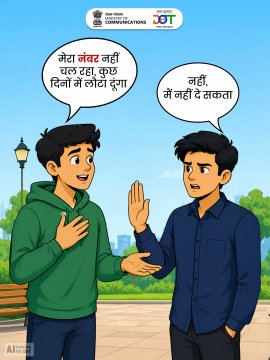 CBCBhopal's tweet photo. "बस कुछ दिनों के लिए..." यहीं से शुरू हो सकती है बड़ी परेशानी! अपनी ID से खरीदा गया SIM कभी किसी और को इस्तेमाल के लिए न दें।
#DoT #Telecom #SIM #Simloaning #Simmuling #FakeID
@PIB_India @pib_comm @DoT_India @MIB_Hindi @CBC_MIB @PIBHindi @PIBBhopal https://t.co/zApPSKuaFu
