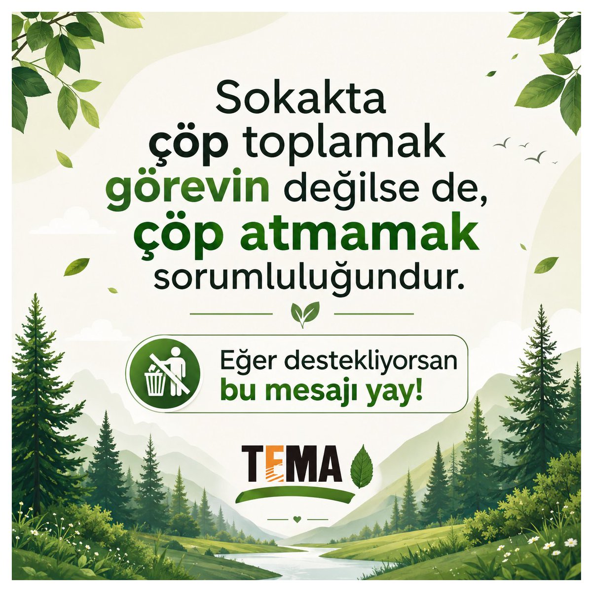 ogretmensitemiz's tweet photo. Sokakta çöp toplamak görevin değilse de, çöp atmamak sorumluluğundur.

Eğer destekliyorsan bu mesajı yay!