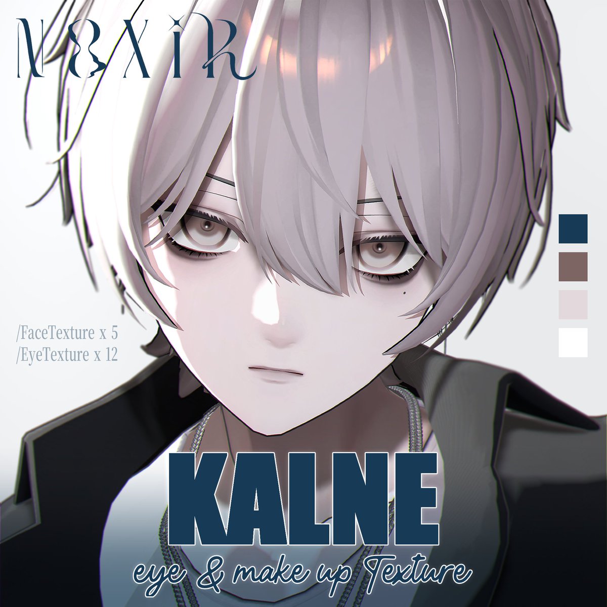 q_OvO_9's tweet photo. KALNEくん専用のメイク販売開始しました！ 
よろしくお願いします🪓✨

https://t.co/JLTmTxmNbA
※必ず注意事項をご一読の上、ご購入をお願いいたします※
#VRChat　#KALNE　#NOXiR_ https://t.co/qkvGtRCmsv