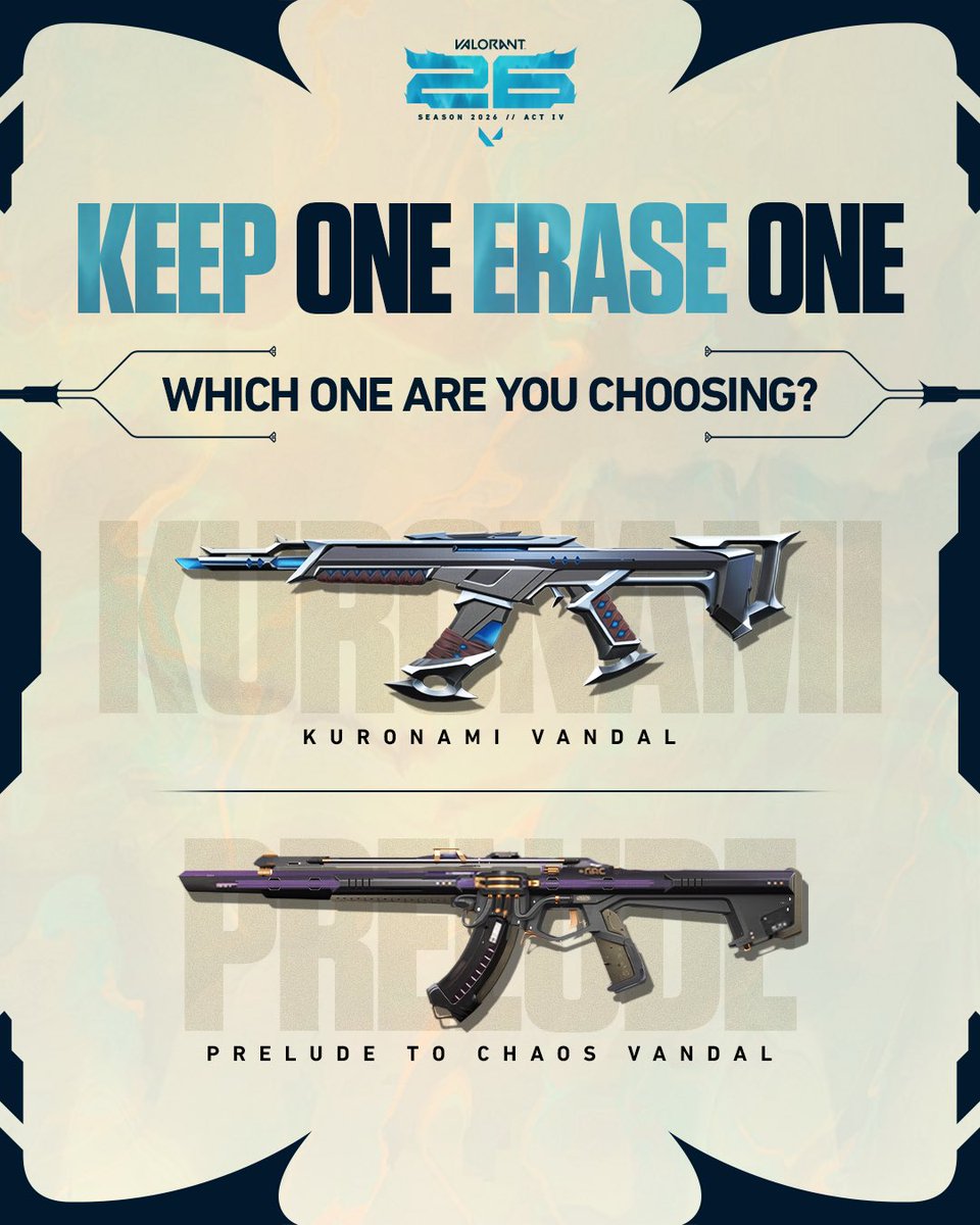 VALORANTinsa's tweet photo. Choose your side 👀 https://t.co/0hwALASx6z