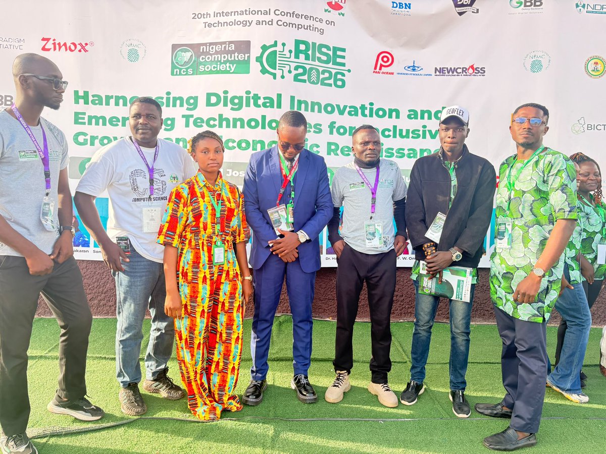 Geoflex_tech's tweet photo. Stronger together, brighter tomorrow. 
Live at the Nigeria Computer Society (NCS) Conference with our visionary National NACOS President , Vice President, amazing Chapter Presidents, and our workaholic North Central ICT Director. https://t.co/54z0DME2pB