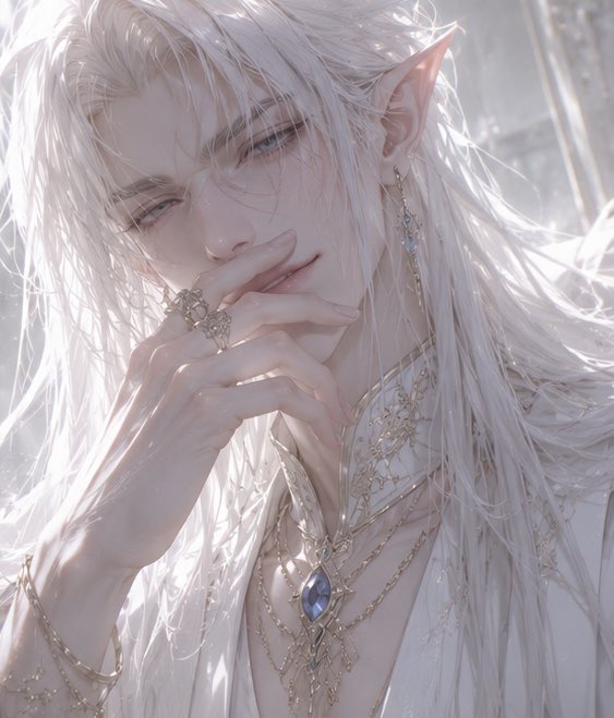 SolsticeQween's tweet photo. Come read my character Alaric the obsessed elf prince from another world! 
https://t.co/ePP9ni7Wra
#nsfwㅤㅤ #tipsychat #spicy #elf #isekai #spicybook https://t.co/OpJJFVEAxK