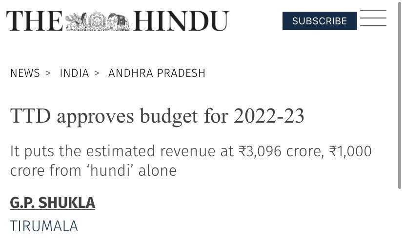 AmbedkariteLM's tweet photo. Tirupati is one of the richest temples, with an annual income of ₹3096 crore. 

Approximately ₹1000 crore comes from donations, i.e., offerings. Not a single paisa from the total income goes to the government. 

₹1360 crore is spent on priests and employees. The rest is spent on materials and other arrangements for the temple.
The remaining amount is kept in the bank. 

Brahmin reservation should be stopped.

Note – The Tirupati Balaji temple was an ancient Buddhist vihara which was later occupied by Brahmins.