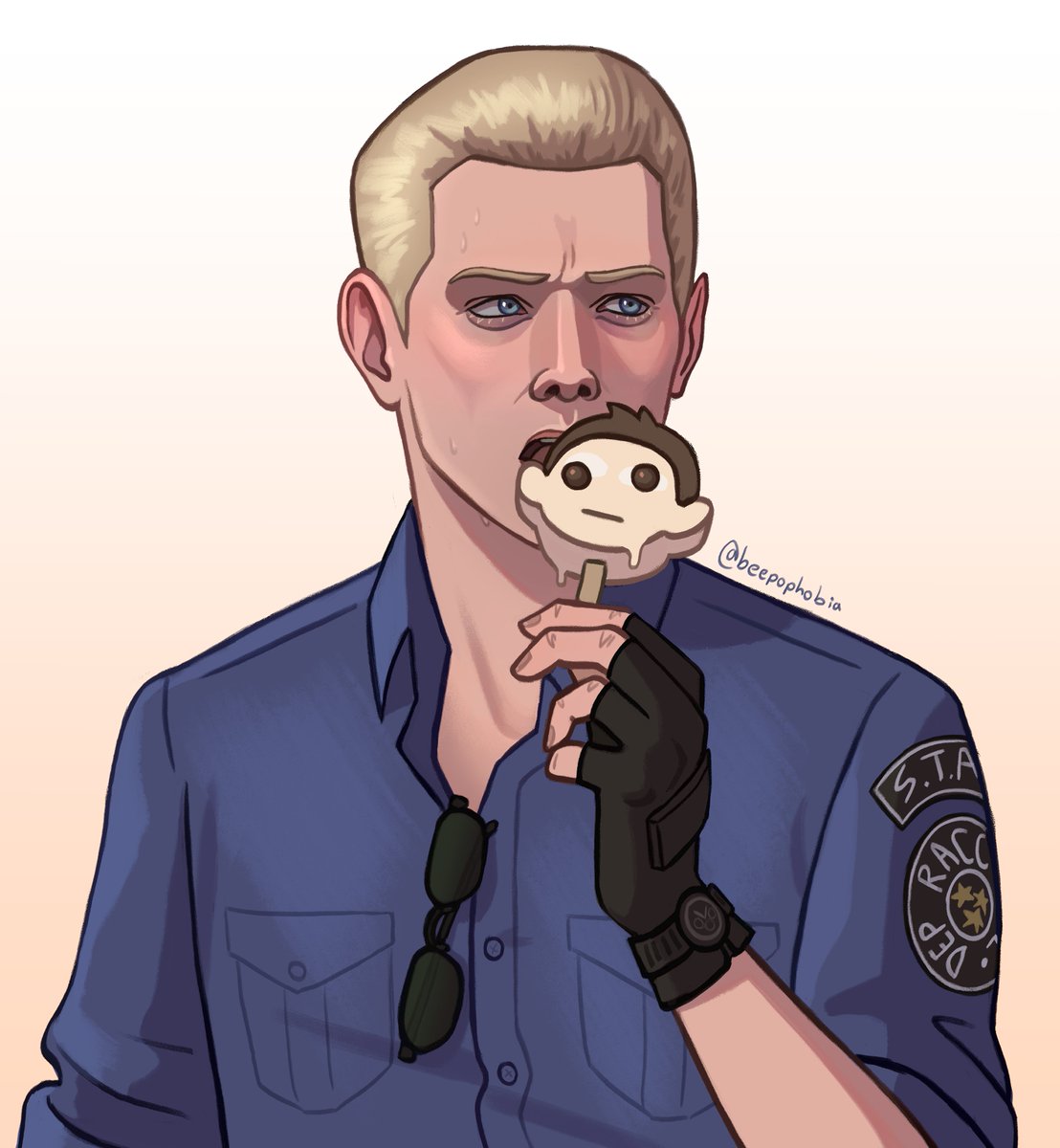 beepophobia's tweet photo. 😎🍦 #albertwesker #residentevil #rebhfun https://t.co/fKZe5DSnMO