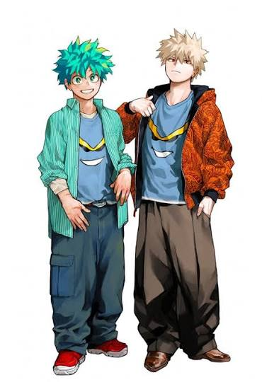 Keiitllyn's tweet photo. Horikoshi really likes the golden retriever x black cat trope. https://t.co/yW4TZ4l0zD