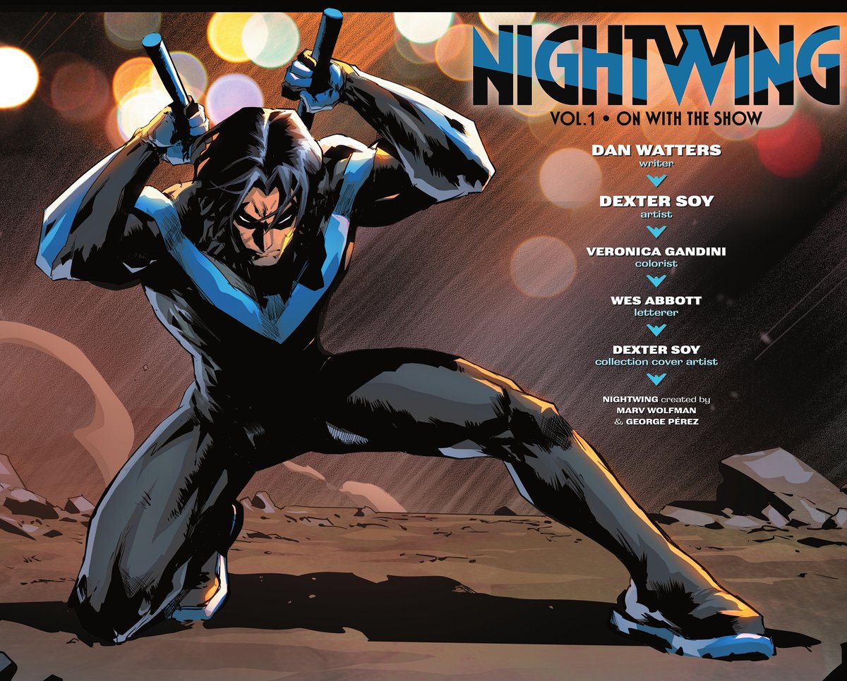 Tasdetole's tweet photo. I just started reading @DanPGWatters' run on Nightwing, and it's astonishing how quickly you get hooked on the atmosphere &amp; characters. @dextersoy and @VeronicaGandini are not to blame for my enthusiasm. It's really shaping up to be « Noir » ! And hard-boiled &amp; clever. Thanks ! https://t.co/tctr6aV96y