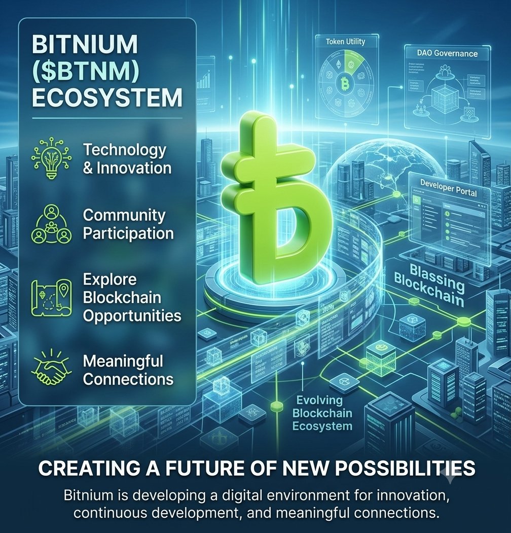 BTNM_Marketing's tweet photo. Bitnium ($BTNM) is building an evolving blockchain ecosystem focused on technology, community, and new digital possibilities.

🌐 Explore the ecosystem.
⚡ Discover innovation.
🚀 Be part of the journey.
$BTNM #BTNM #Bitnium #Ethereum #Polygon #ERC20 #DEX @BTNM_Marketing https://t.co/koHEJPlCLF