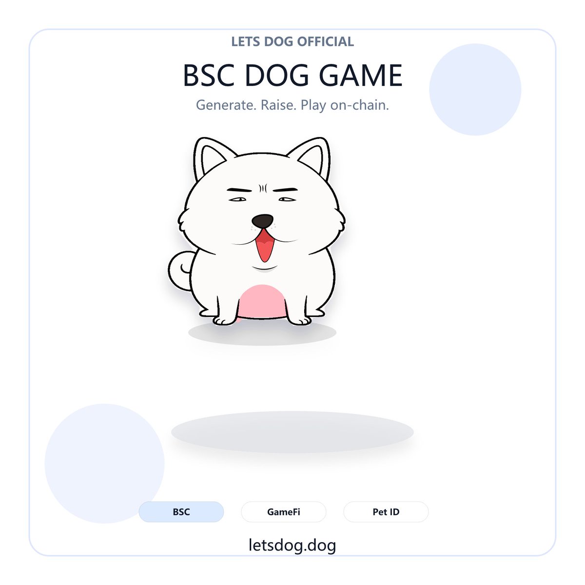 letsdog2's tweet photo. BTC卡在6.4万附近等FOMC，链上玩家也别只盯K线📊
LetsDog 是BSC上的宠物养成GameFi：生成���的专属小狗，养成身份，后面还能繁殖、质押、进市场流转。

关注我们，第一批狗主人先集合🐶
#LetsDog #BSC https://t.co/c1hN4PE6BB