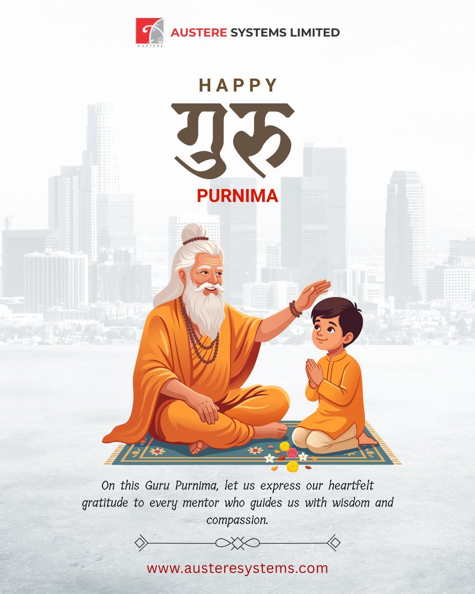 AustereSystems's tweet photo. Knowledge lights the path. Mentors make the journey meaningful.
On this Guru Purnima, we thank every guide who inspires us to keep learning and growing.
Happy Guru Purnima! 🙏✨
#GuruPurnima #LearningNeverStops #Mentorship #AustereSystemsLimited https://t.co/b49gzn1reY