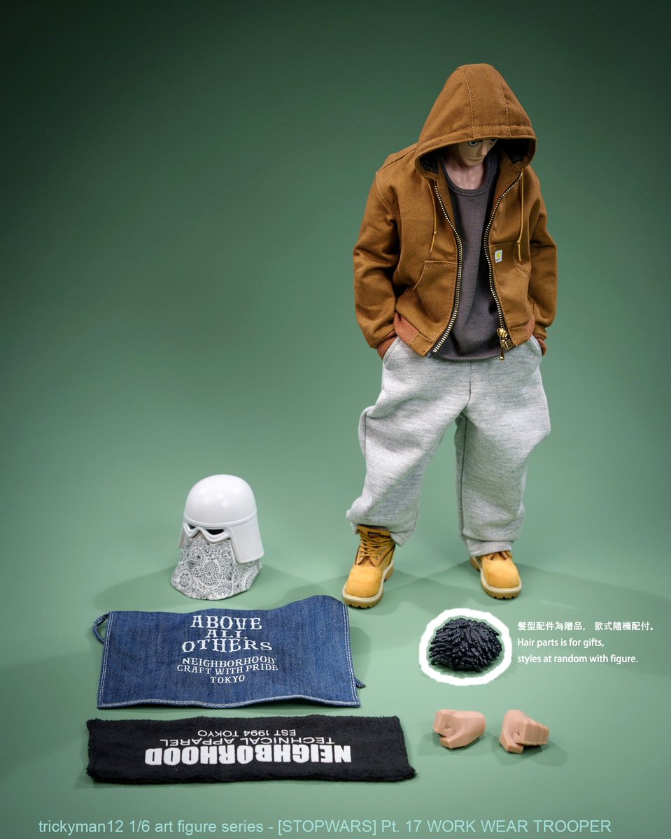DewToyStore's tweet photo. ⭐ [𝗣𝗿𝗲-𝗼𝗿𝗱𝗲𝗿] Trickyman12 1/6 Scale Action Figure - Art Figure Series Stopwars - Work Wear Trooper ⭐

https://t.co/6TqiJe5H4A

#ohmyprimus #dewtoystore #actionfigure #actionfigures #trickyman12 #artfigureseries #stopwars #workweartrooper https://t.co/VSFvUU2lF9