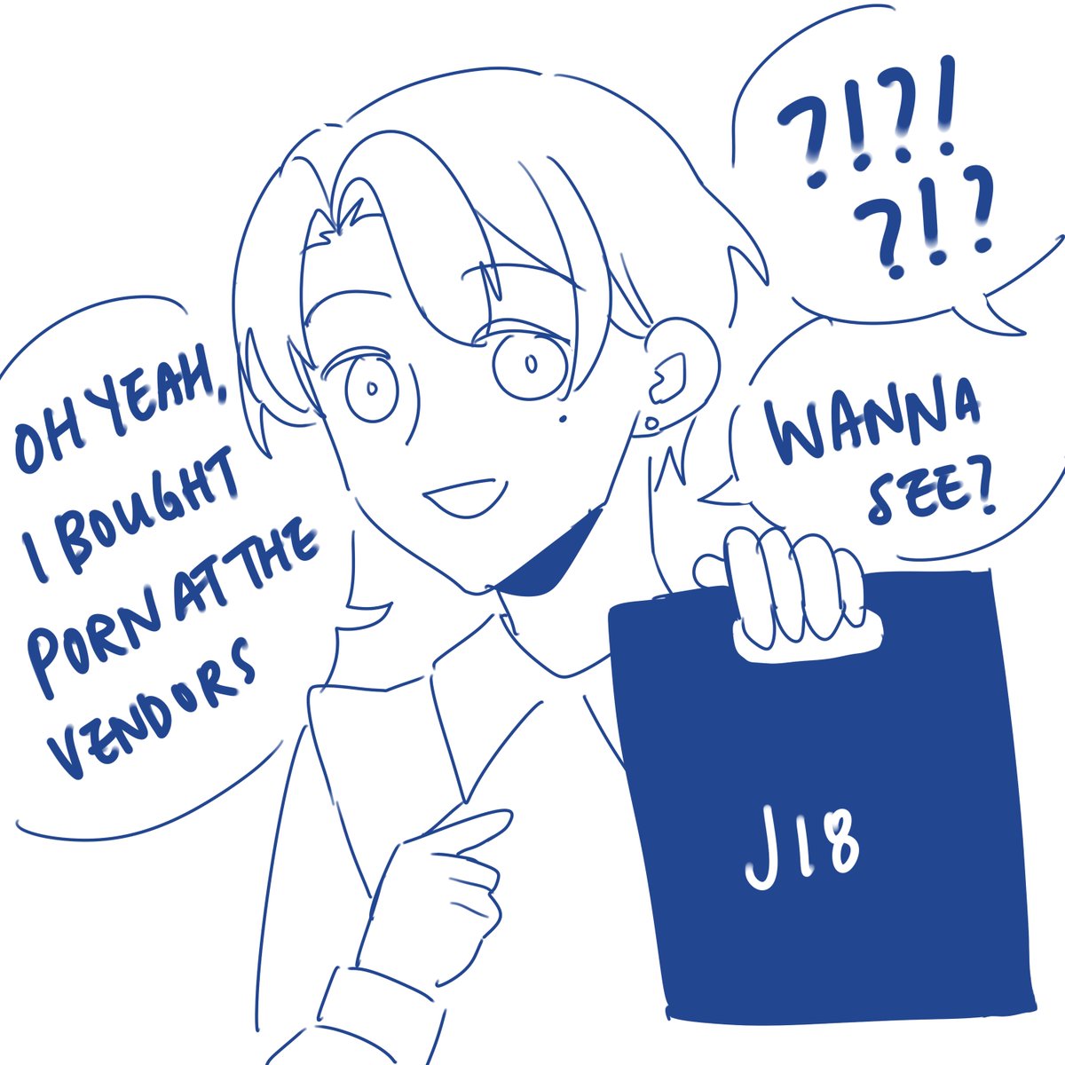 HiiragiYuu_Vt's tweet photo. This happened at my community meet &amp; greet on Saturday, I visited the J18 booth right before🤣
The chorus of WHOA followed by everyone's eyes zooming into the cover was so funny, I really wanted to capture this memory before it faded away😂 https://t.co/cKbIu8LsjF