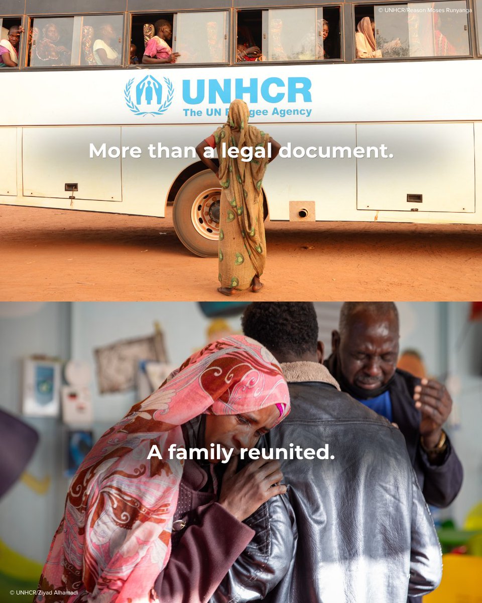 Refugees's tweet photo. No one should have to spend years separated from the people they love.

For 75 years, the Refugee Convention has helped protect people forced to flee, making it possible for families to find safety and begin rebuilding their lives together. https://t.co/RLS2aLUWqV
