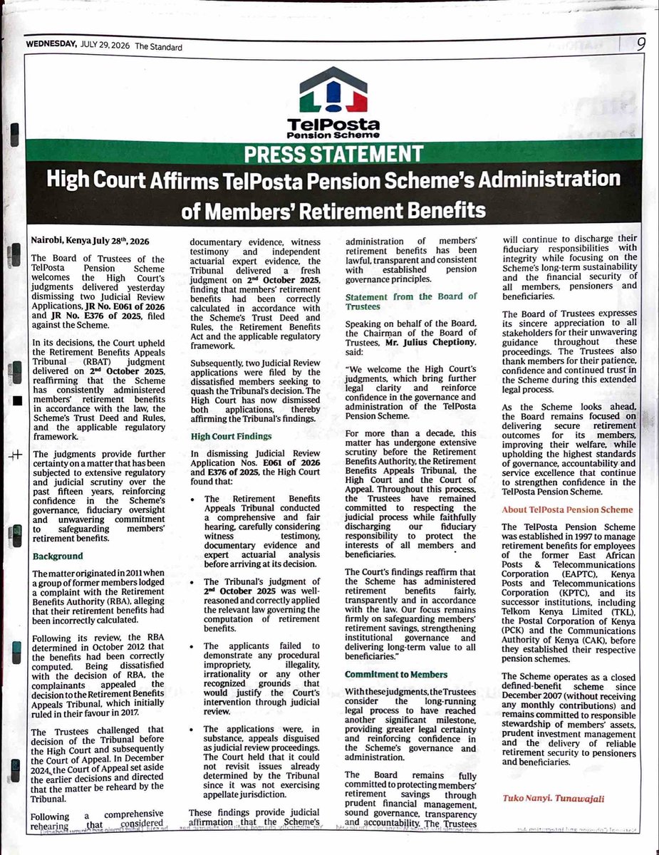 RBAKenya's tweet photo. #PensionWatchKE https://t.co/743anrtpXt