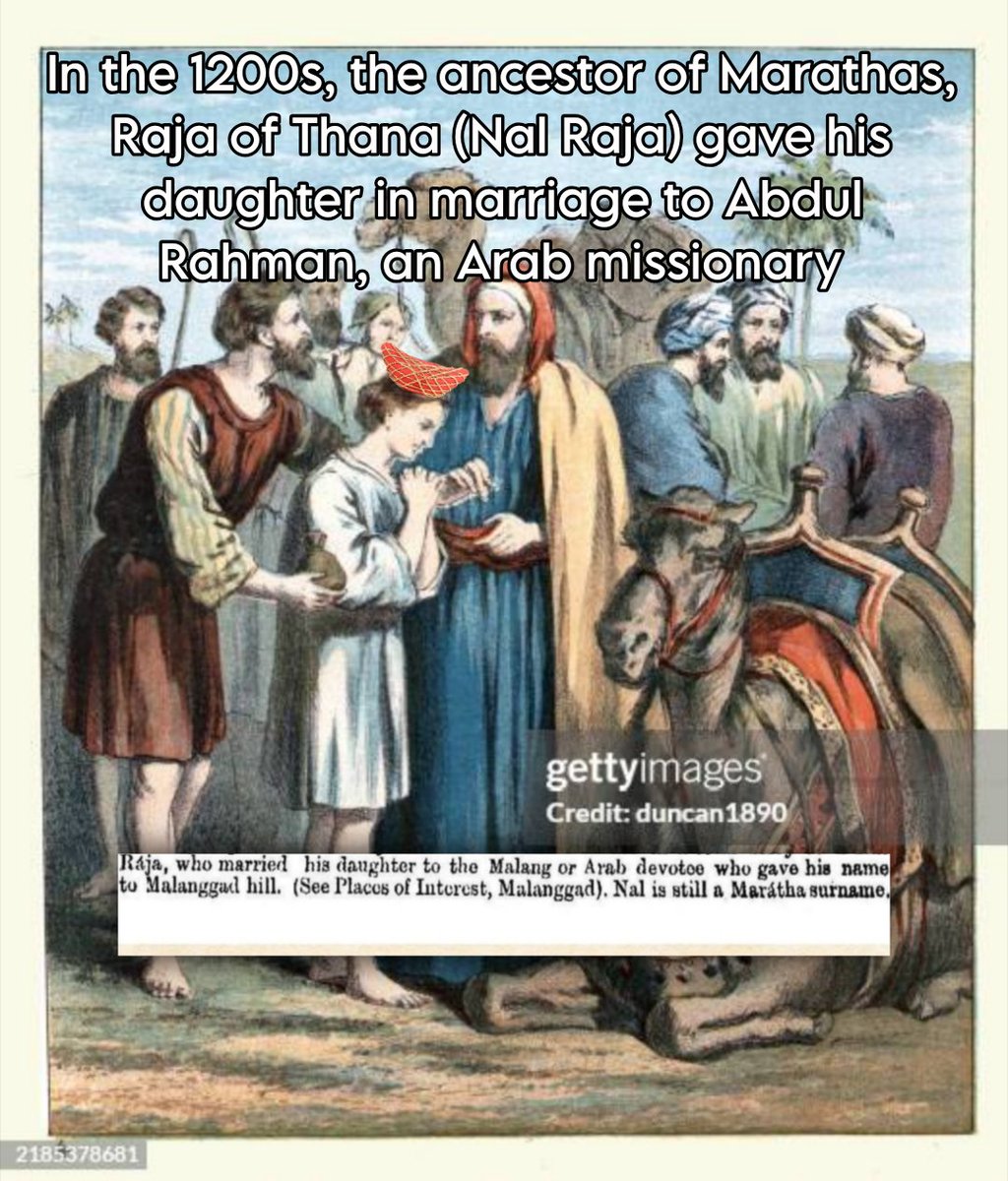 JohniyBlaze's tweet photo. Do you know guys? In the 1200s, the ancestor of Marathas, Raja of Thana (Nal Raja) gave his daughter in marriage to Abdul Rahman, an Arab missionary. This is the prime example how Kunbatta D@ughters are made for ẞuslim dehhh, they should ride it like Sayali Surve and Riddi Jadhv https://t.co/WY03CRDXCH