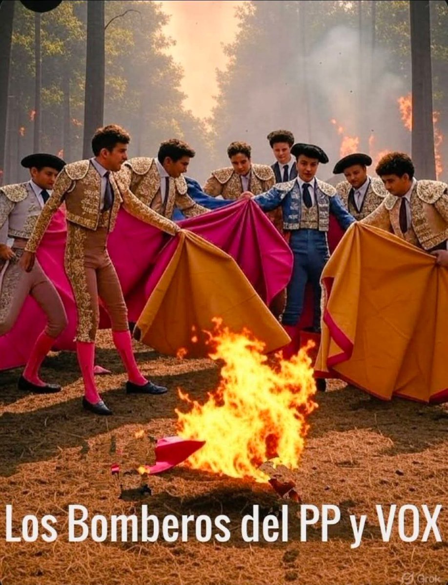 Carlos22163701's tweet photo. @anadebande Pues enviar a los toreros bomberos. https://t.co/kJp30FPusQ