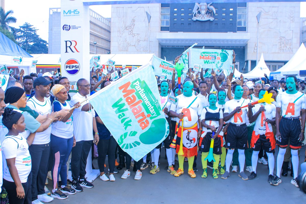 KinuaFoundation's tweet photo. One voice. One mission. One message: Malaria must go. The incredible turnout at the Parliamentary Malaria Walk showed that Uganda is united in the fight. 
 #EndMalaria #ParliamentaryMalariaWalk https://t.co/qv0ORabEZw