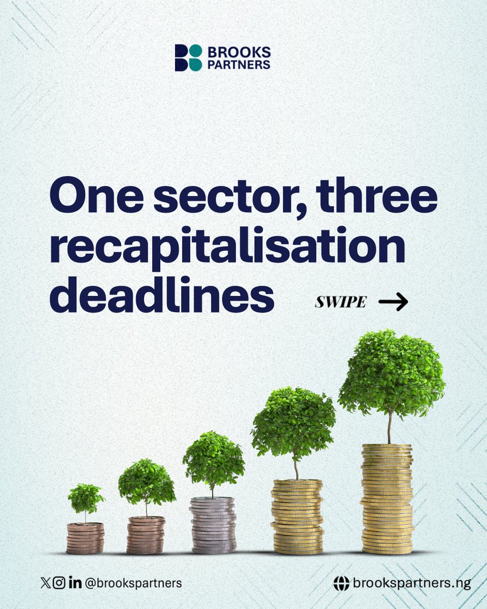 Brooks_Partners's tweet photo. One sector. Three recapitalization deadlines.
Meeting capital requirements is only the beginning. The legal structure behind each transaction is critical to compliance and long-term success.
Download our latest publication for key legal insights.
#brookspartners #legalinsight https://t.co/TjpK1YPmrQ