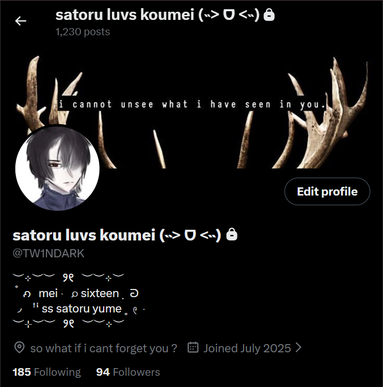 dqrlingsatoru's tweet photo. new layout and username... dont forget me https://t.co/7dC56r2lqs