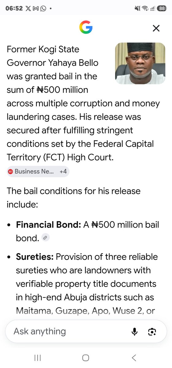 Adewale02390107's tweet photo. 'If govt arrest Elrufai,heaven will fall'

No,he's spending 200days already ij detention.

He's on bail,all these their cries won't help him,they should go and perfect his bail.

They're happy he's kept in detention,no body can tell me otherwise.

1-Elrufai bail conditions.
2)-Bello
3)-Malami