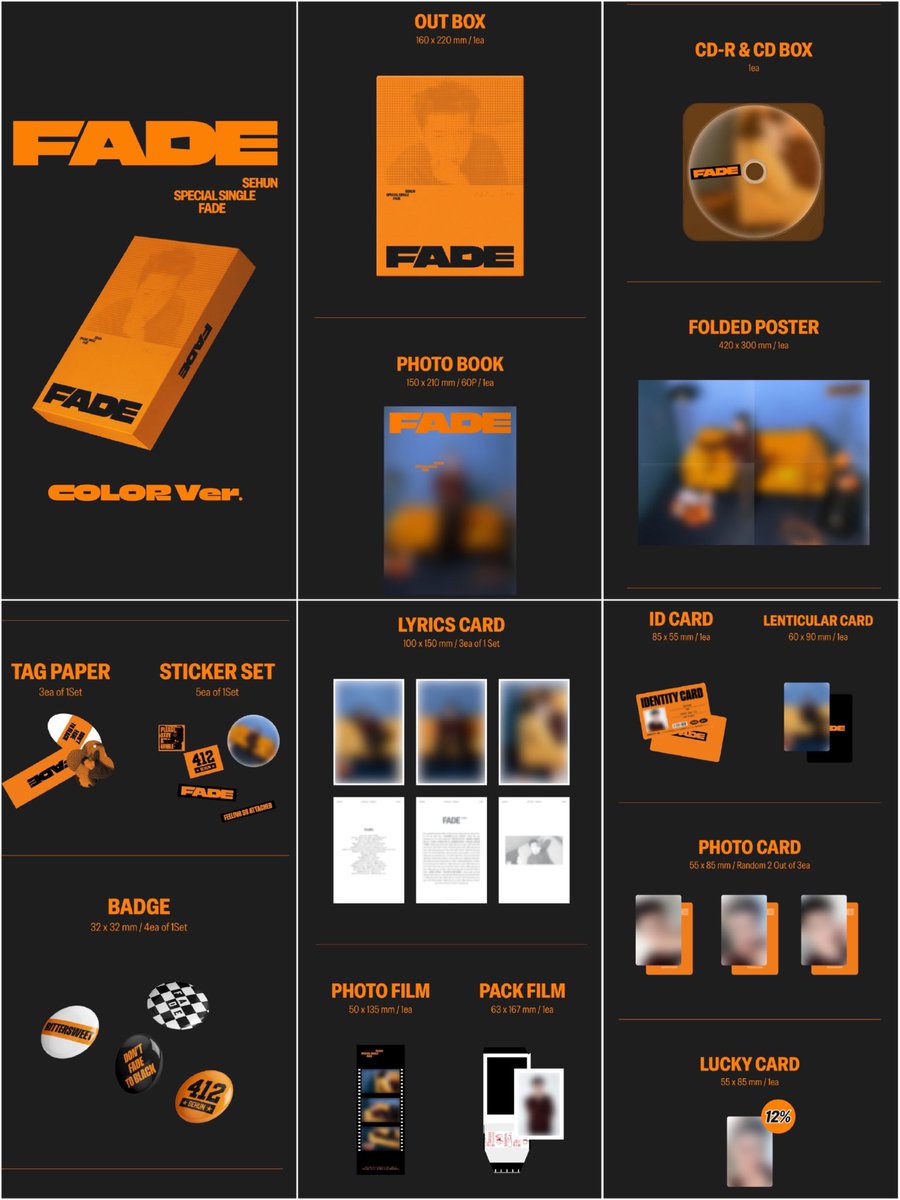 kimleeplay's tweet photo. ( สุ่มแจก 2 บั้ม )

พรีออเดอร์ SEHUN "FADE" 📀

🖤 FADE ver. / 🧡 COLOR ver.
👉🏻 880 (มัดจำ 400)

🩵 SET 2 ปก
👉🏻 1,750 (มัดจำ 800)

* ราคาเก็บรอบเดียว
🚛 ส่งรถจากจีน รอ 1-2 วีค

✨มีของแถมทุกอัลบั้ม✨
(สปอย: น้องมัดจุก🐥🎀)

🛒 https://t.co/uP0SfZvngp

#SEHUN_FADE 
#ตลาดนัดEXO https://t.co/HTvhQUIViw