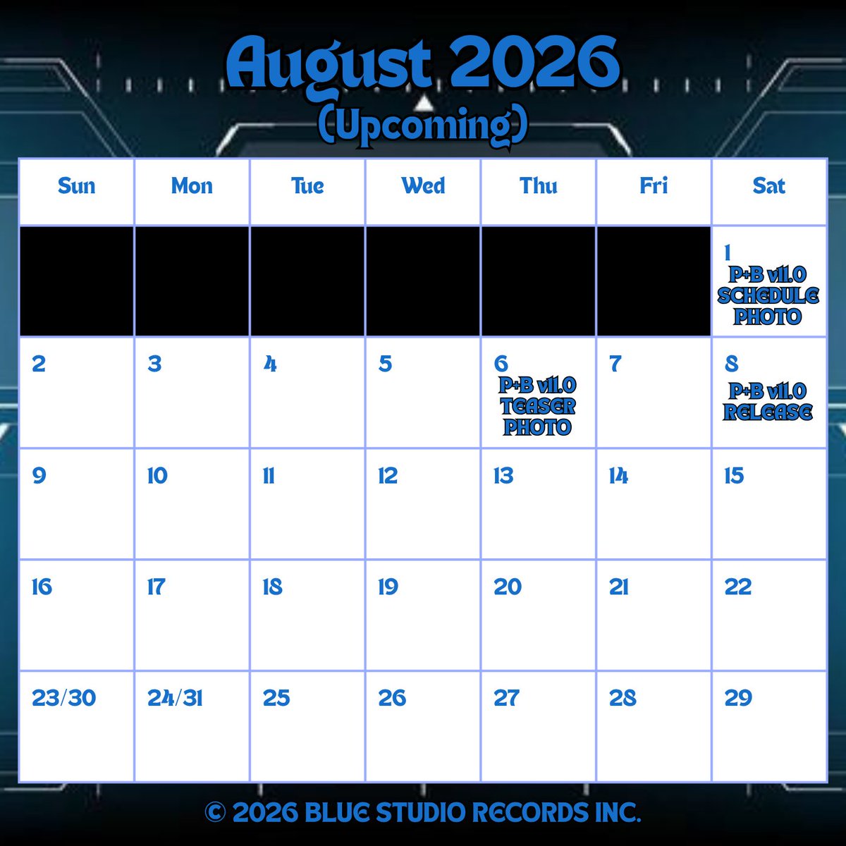 iBlueIceKnight's tweet photo. New Profile Picture Schedule (P+B v11.0)
Coming soon…
Saturday, August 8, 2026 12AM (EDT)

Image Edit Owned by 
© Blue Studio Records Inc

Tags:
#NewProfilePicture #RELEASE_ON_20260808 #ProfileBanner_Version11 #RELEASE #COMINGSOON https://t.co/dRwWcbLSxY