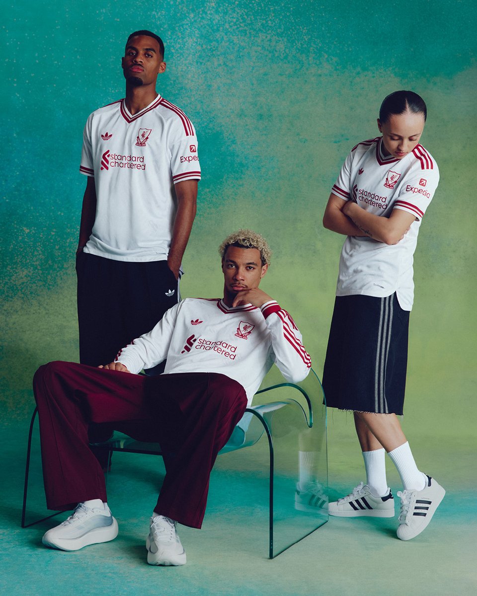 LFC's tweet photo. Ready for the road.​

Our 2026/27 @adidasfootball away kit is out now, shop with @LFCRetail 🤍