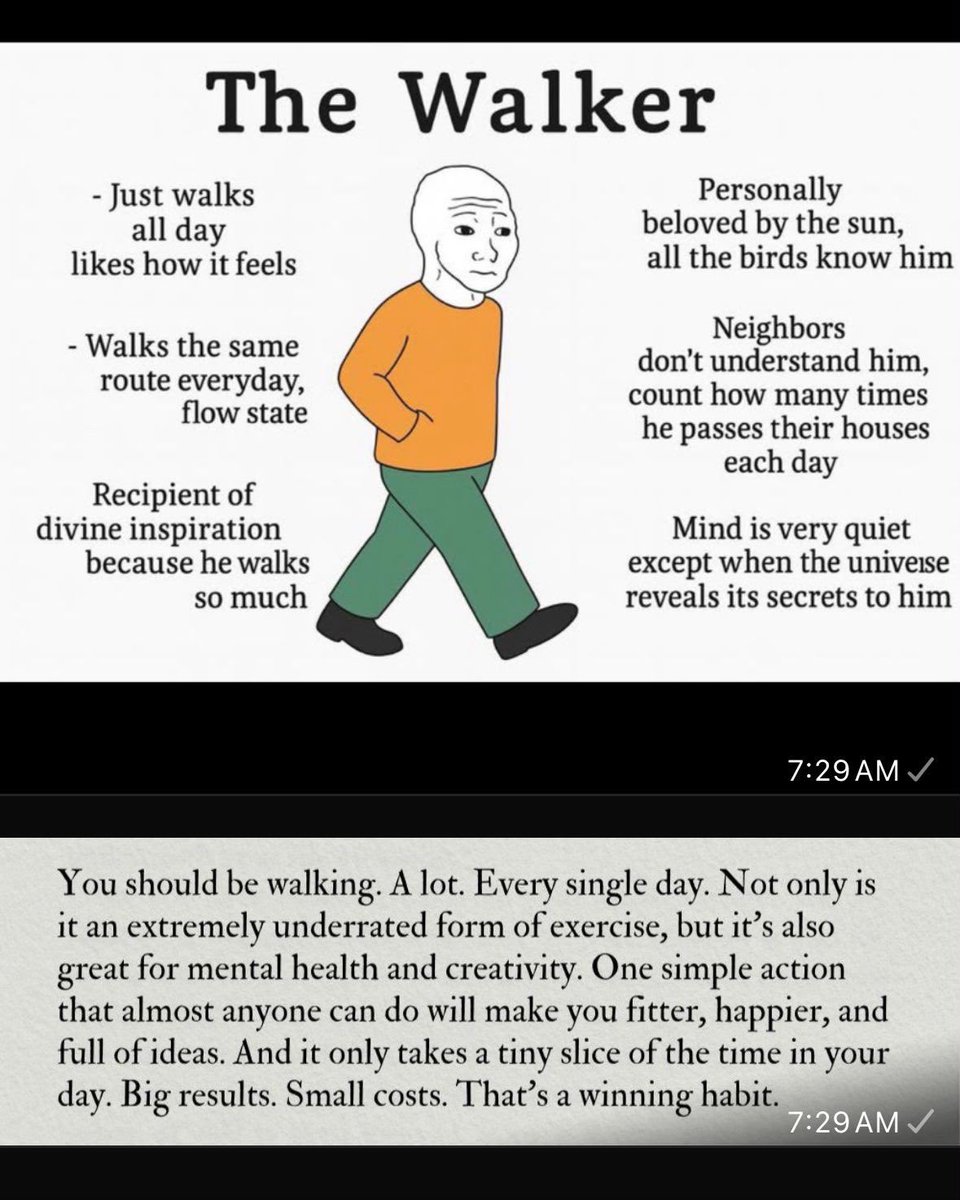HealthOnPeak's tweet photo. Going for 10k+ steps in the evening after your last meal is a grt way to end the day. You feel relaxed on the walk, your body burns through its glycogen stores, and it gradually shifts into a state of ketosis and autophagy. By the time you go to sleep, your body is working for u. https://t.co/9XYMgoTRWa