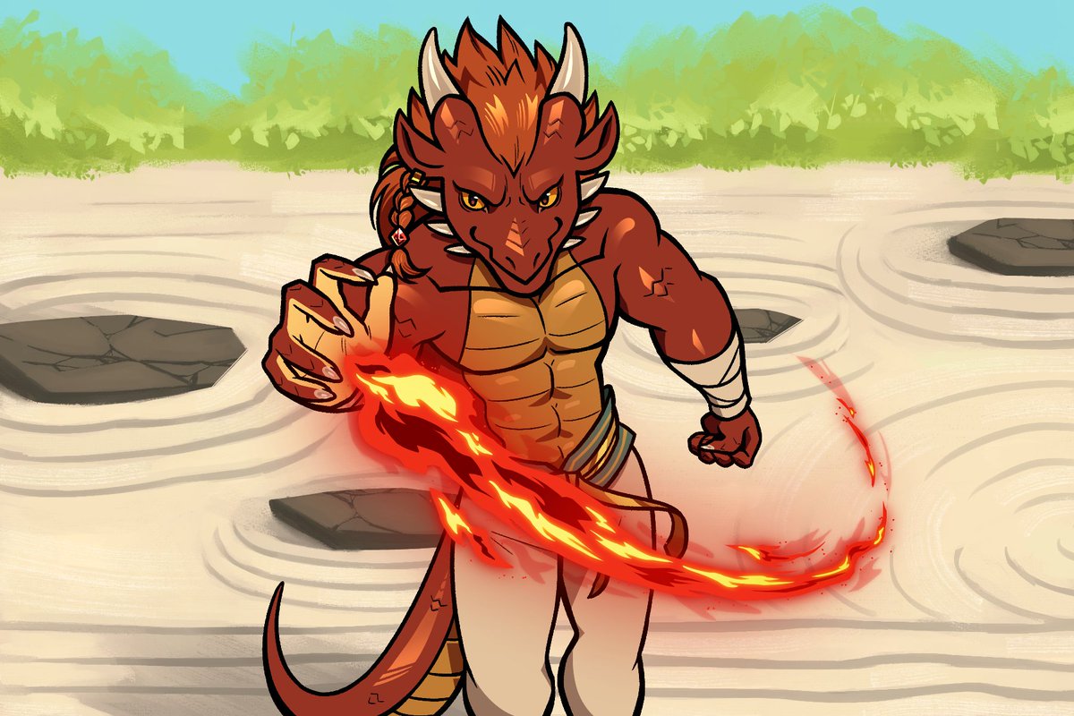 FernDragon's tweet photo. Last artfight attack! https://t.co/W5aQCnHnse