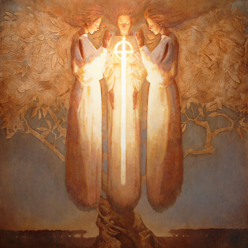 ArtorOtherThing's tweet photo. Cherubim and a Flaming Sword by J.Kirk Richards https://t.co/2u2a67QgGe