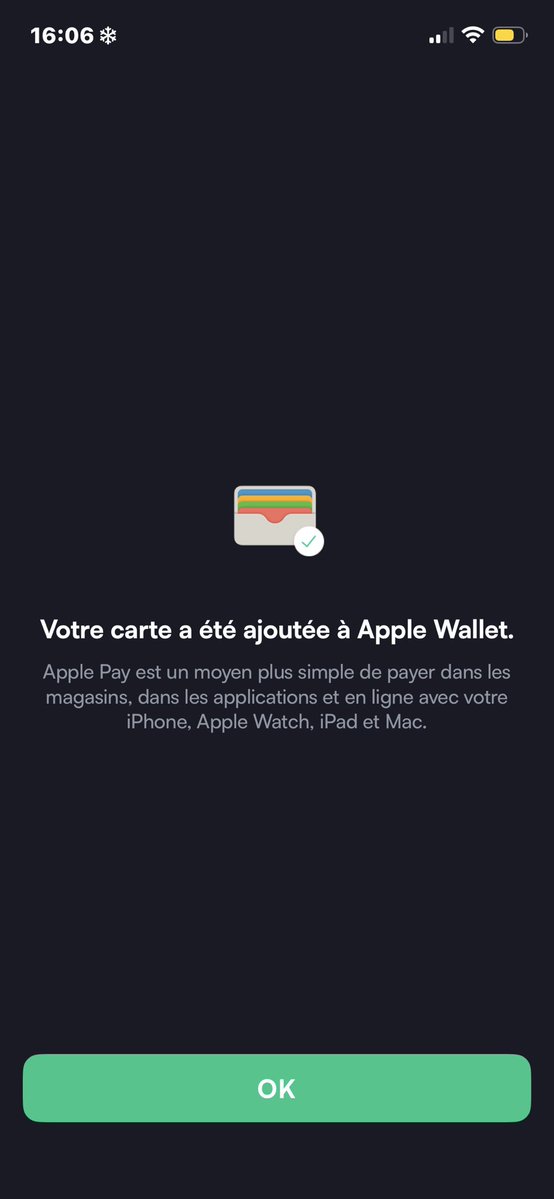 SwissBorgMania's tweet photo. La Carte @SwissBorg 💚 rejoint l’Apple Wallet. 

Apple Pay => vos cryptos converties instantanément en fiats chez tous les commerçants pour moins de 1% de frais. 

Meilleure route = meilleur prix partout 

Une promesse de plus de tenue. ✅
#WeAreSwissBorg
#GrowingWealthTogether https://t.co/xPB2cwP0ps