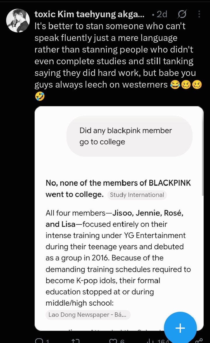 Angela333333366's tweet photo. @respectful6c9i @namopinkhole Lol,Your own fav Don't give a fuck🍌 about yourself and still you are busy for other groups🤣🤣🤣 https://t.co/jyv855v4qq