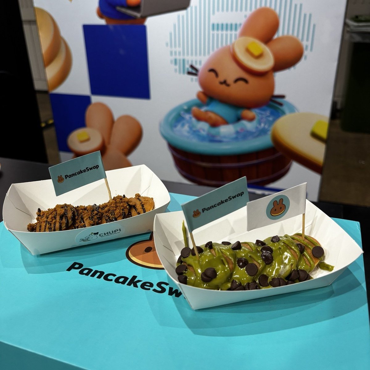 PancakeSwap's tweet photo. Look who's in the @baseapac pavilion 👀🟦

One of the top DEXs on Base, right next to some of the best builders in the ecosystem — today &amp; tomorrow at @MalaysiaBCW. 🥞 https://t.co/ReRLQlVwFc