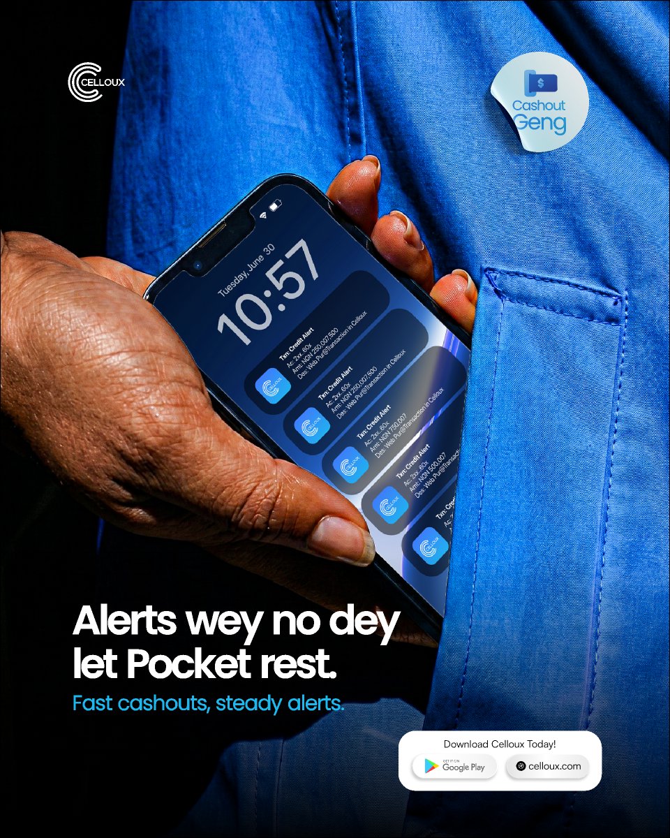 Celloux_Digitaz's tweet photo. Sell your BTC or USDT on Celloux and enjoy steady credit alerts that keep your phone busy. Fast cashouts, constant notifications, pure Cashout Geng energy
#Celloux #AlertsNoDeyRest #CashoutGeng #HighRate #SellBTC https://t.co/nJOlS8r4YQ