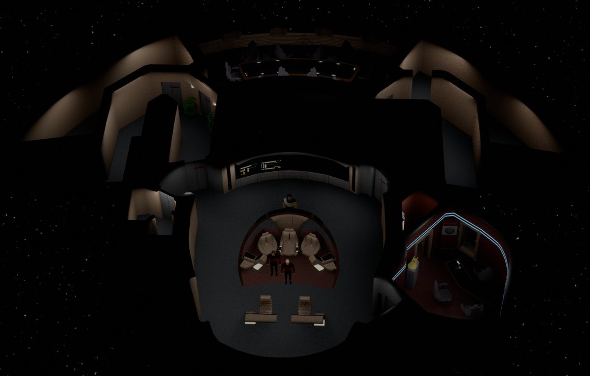 oSoftDev's tweet photo. Another #WIP project that I drag out in between other projects. People are NOT my area--this is as close as you want to look at them lol #Blender #b3d #3dartist #3dmodels #startrek60 #tng https://t.co/N9bcEcf1LN
