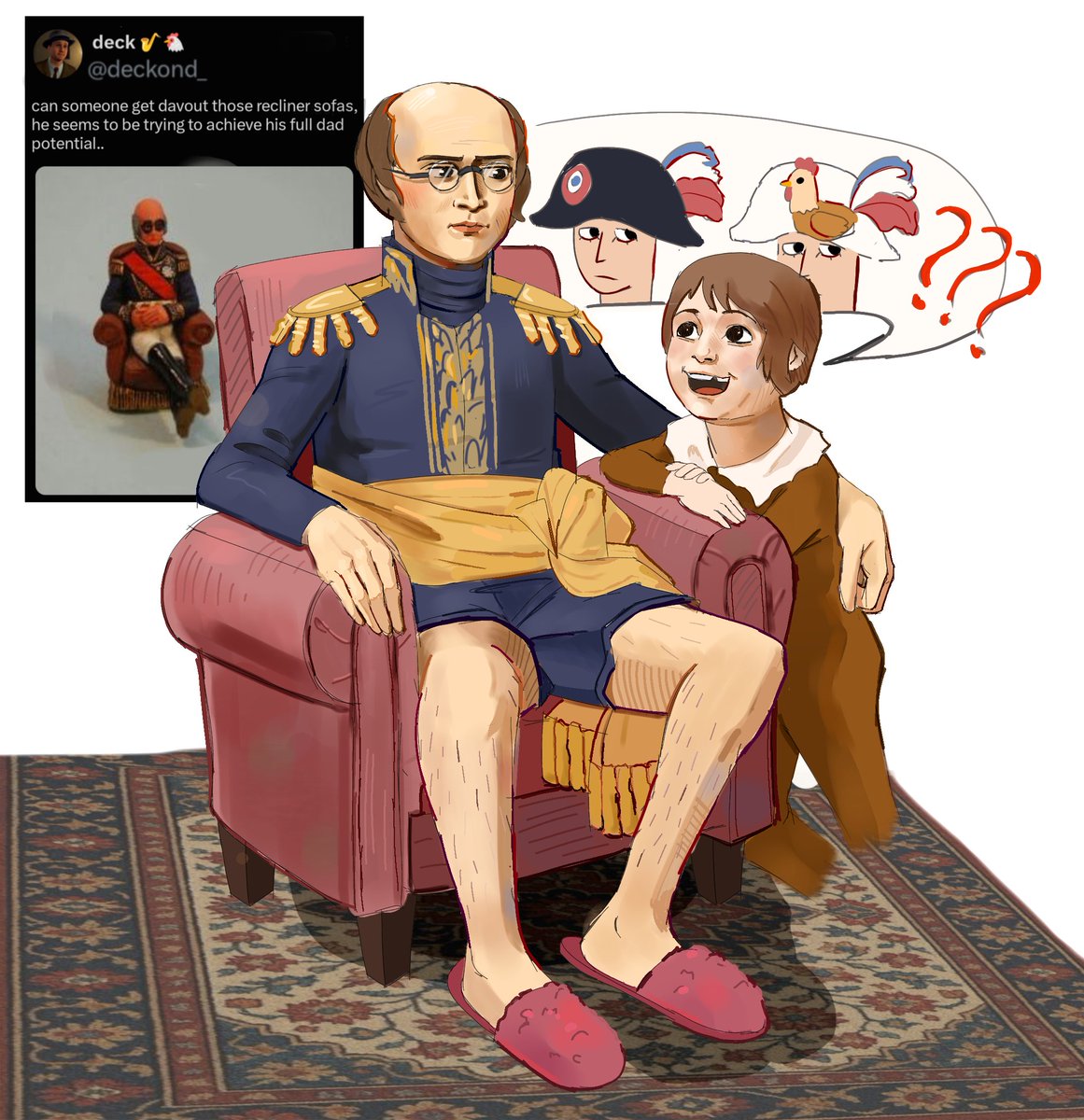 newton_618's tweet photo. A true dad energy (I love Davout sfm 🥹)

Inspired by @deckond_ 

#napotwt https://t.co/TcGCy8ZTn1