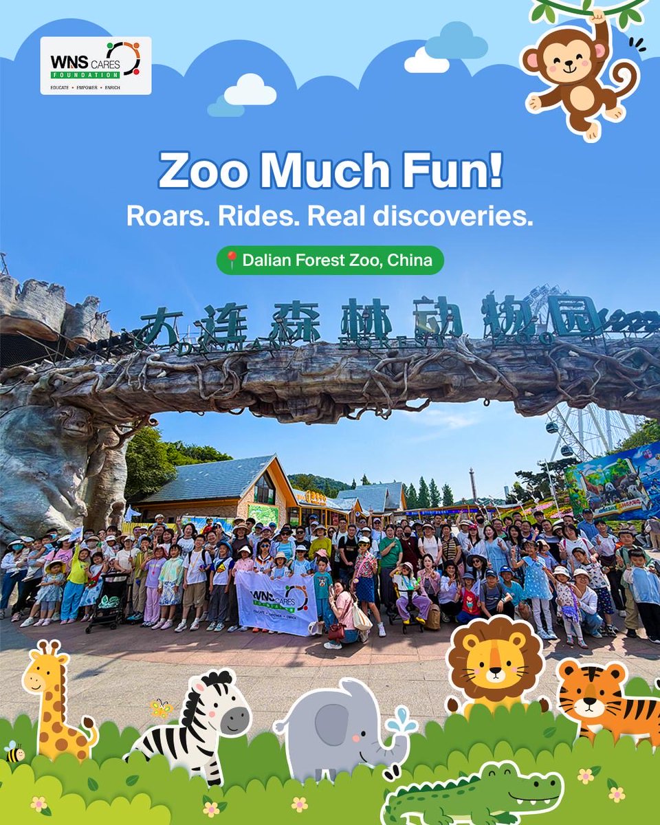 WnsWcf's tweet photo. Roars, giggles and plenty of “Did you know?” moments! 🦁💡 Children and their families explored Dalian Forest Zoo with our #WCFGEMS, discovering fascinating animals and fun science facts along the way. One wildly memorable day of learning and laughter! 🐾🌿
#LearnWithWCF https://t.co/KJHb4ZpVQG