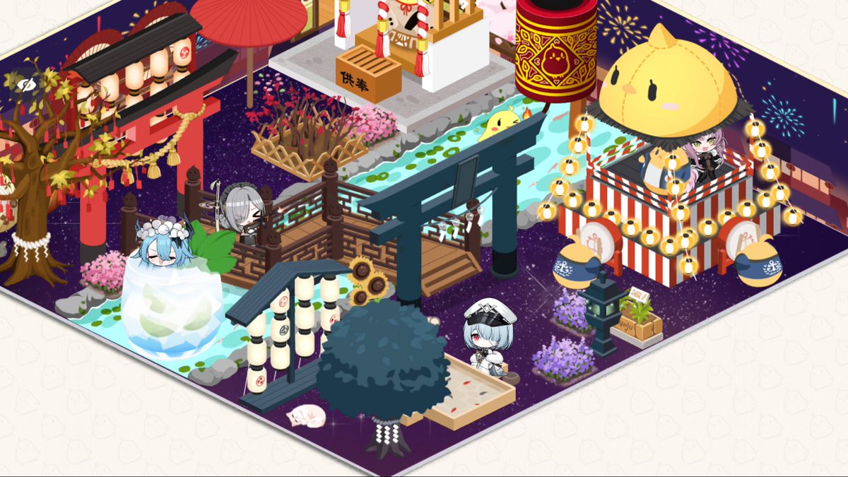 OnoringeReinbo's tweet photo. I hope we can get 3rd dorm floor some day!! It's so much fun decorating the dorm :DD #AzurLane8thAnniv https://t.co/mZLbO0seso