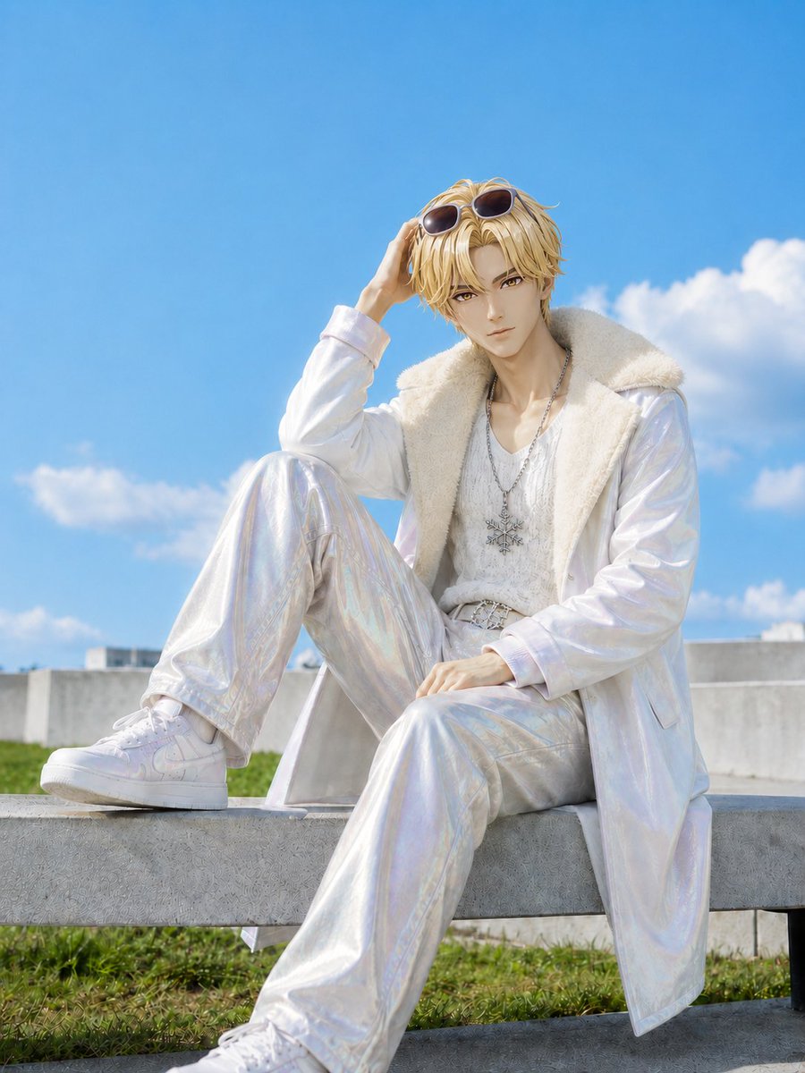 snowyenvpop's tweet photo. 出門就是現在這樣，隨意往路邊一坐，
光是這身比例拍出的張力就已經很足夠
胸部以下全是腿的線條感，
這份狀態真的很有我的感覺，簡單卻很有態度，對吧🕶️
#VPOPASIA #VirtualIdol  #虛擬偶像  #Snow #music https://t.co/iytLicRtEi