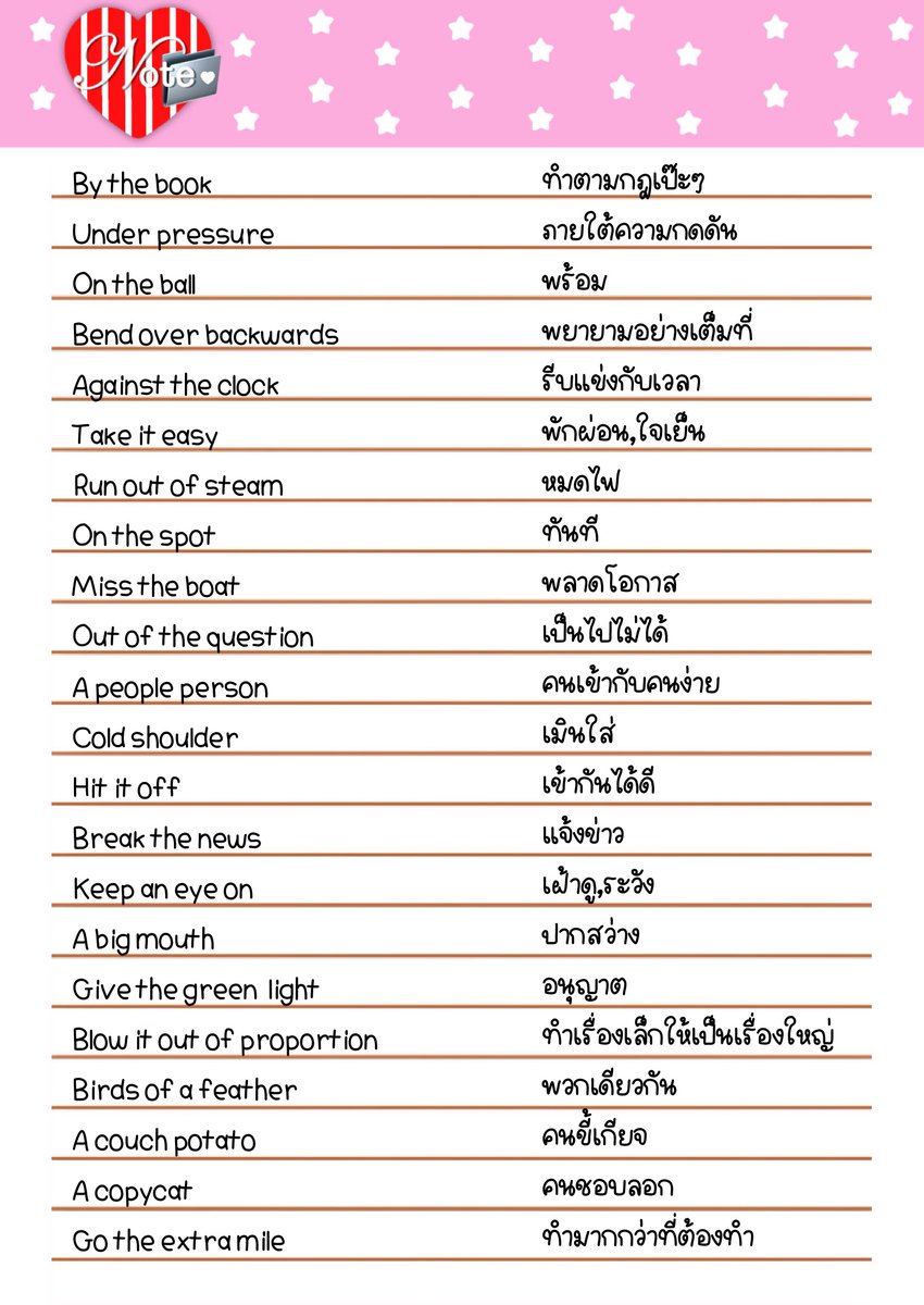 nparakter's tweet photo. แจกสำนวนน่ารู้เล็กๆน้อยๆ🚀🚀🚀 https://t.co/Sxv19euLmG