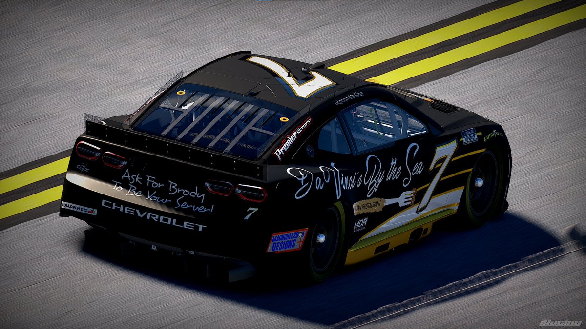 DanielsAmigo7's tweet photo. Table for 7? 🍝

Heres my completed scheme for the @pgresports Summer Slam 499! 

Huge Thanks to @BWebster50 for helping make this opportunity possible!

My heat race goes green today at 10:00pm EST on PGR's Youtube Channel, we'll give it everything we got to stay up front! 💪🏁 https://t.co/hQjcsJ3mPr