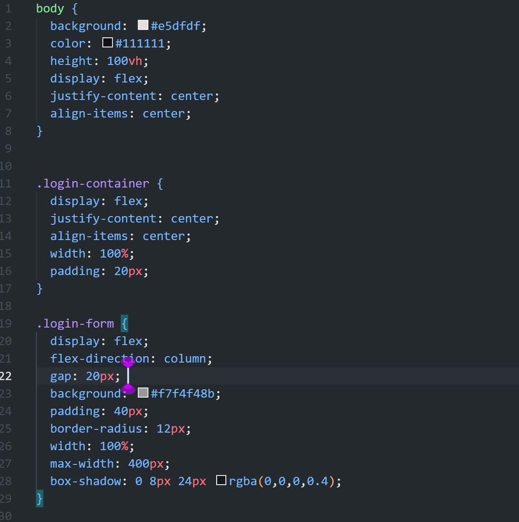 PJ_CODEz's tweet photo. Built this modern login page using HTML &amp; CSS, focusing on layout, spacing, typography, and responsive design with Flexbox.

Small progress like these build the confidence to tackle bigger problems . 
@ScarFaceLabs @blockfuselabs https://t.co/vvVNo70fua