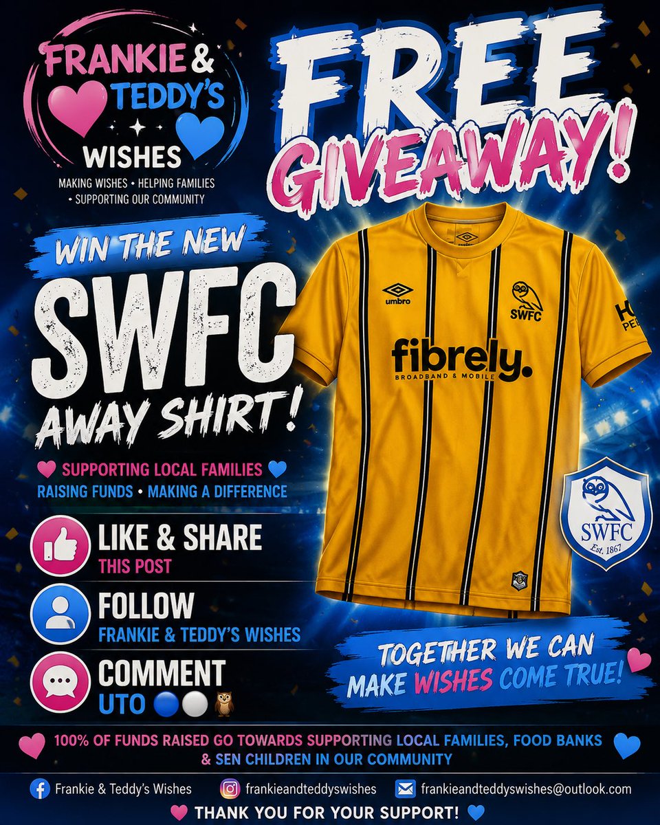 FTwishes23's tweet photo. #swfc follow the instructions to be in with a chance https://t.co/kMlquDj3PN