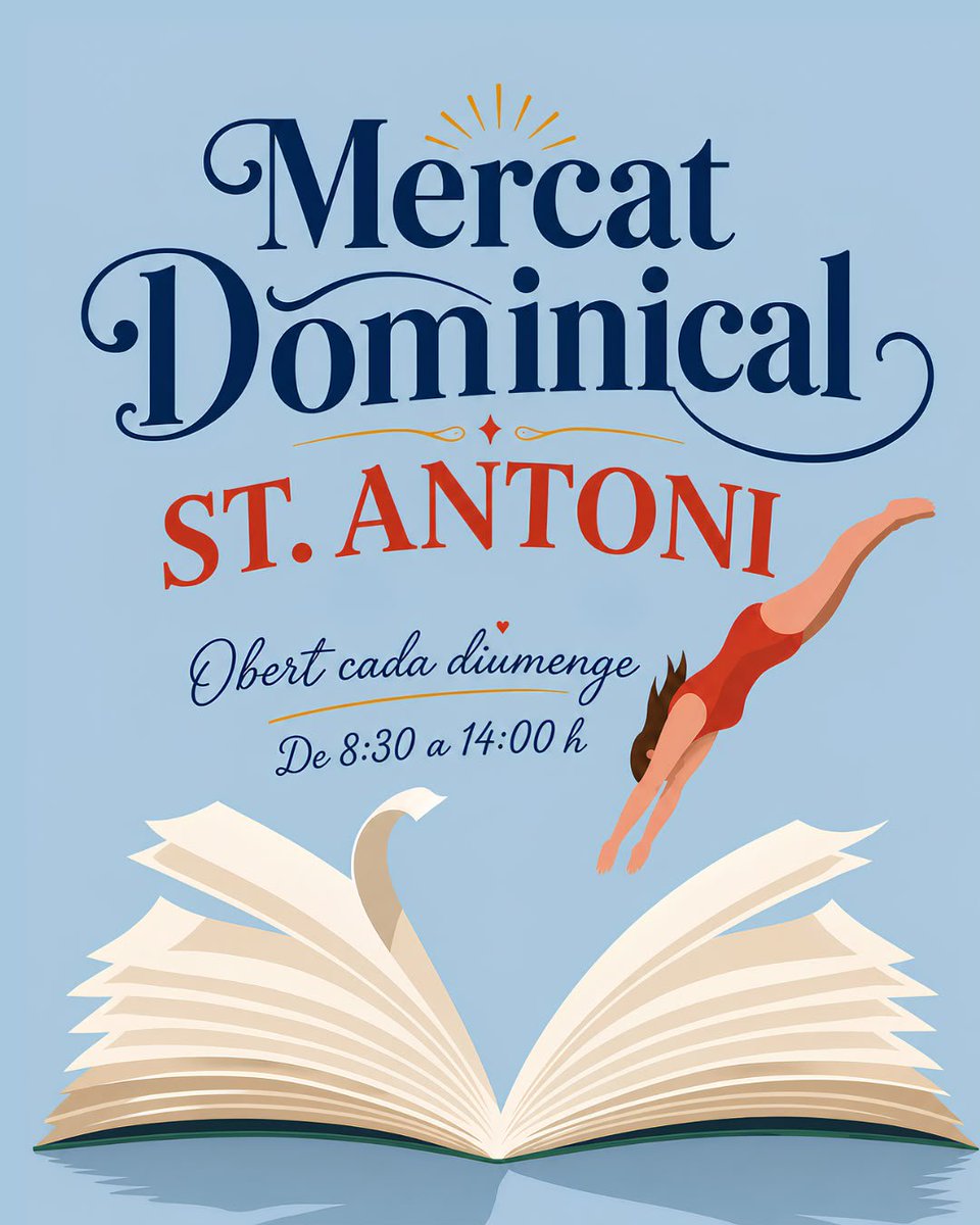 Santoni_dom's tweet photo. 📚 Aquest diumenge vine a capbussar-te entre llibres i col·leccionisme al Mercat Dominical de Sant Antoni.
📍 Sant Antoni (Barcelona)
🕣 8.30–14.00 h
Cada diumenge, una nova troballa t'està esperant. ❤️ #MercatDominical #Barcelona https://t.co/OrWHMJFvDZ