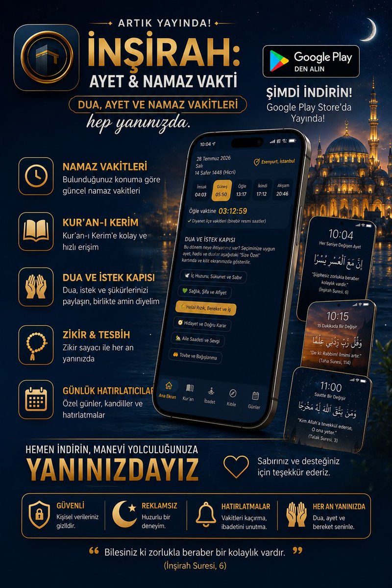 ismailozcan07's tweet photo. Artık yayında..#NamazVakti
#İnşirah
#İslam
#MobilUygulama
#Android
#Yazılım
#GooglePlay
#playstore https://t.co/0bi0fWPMrS