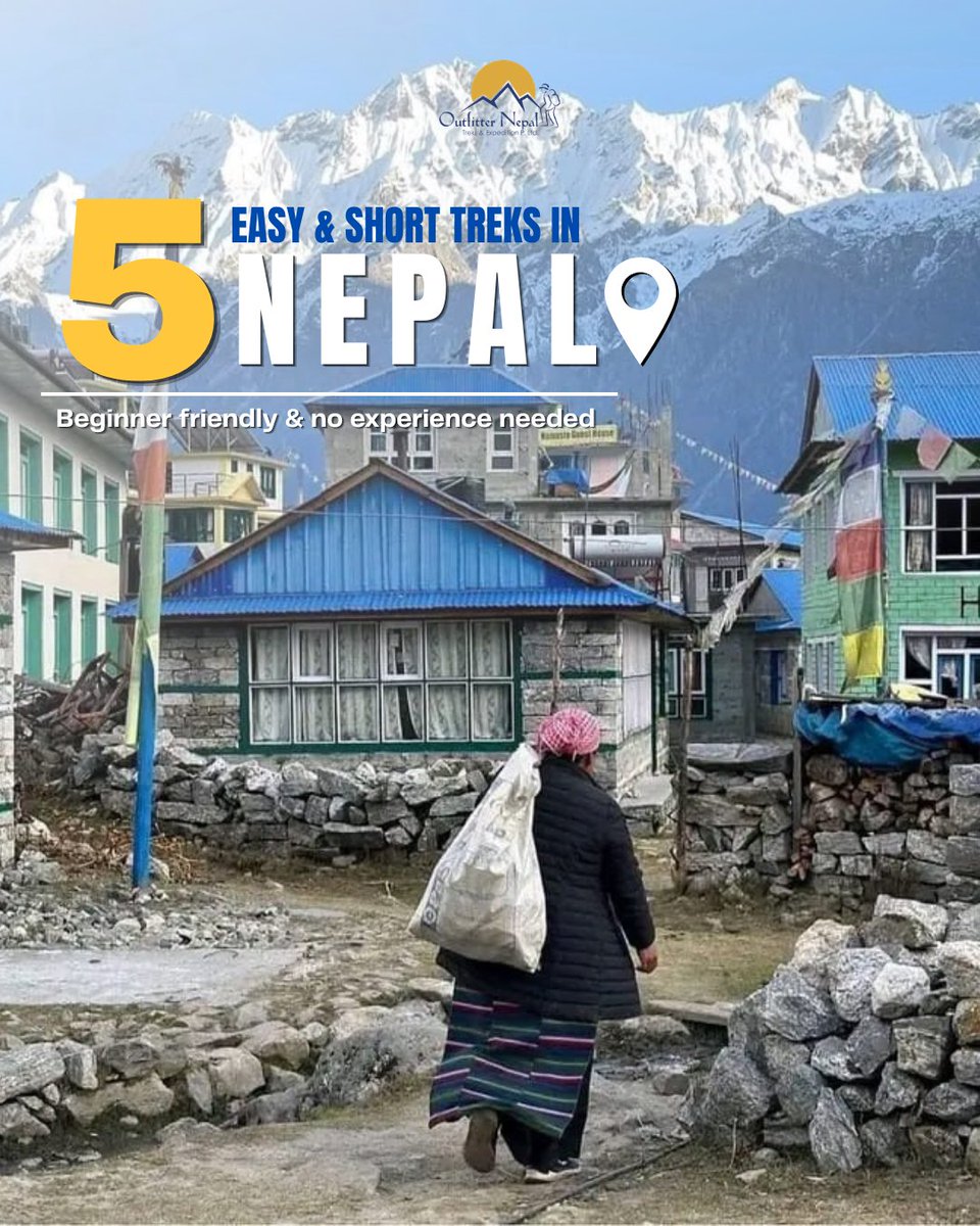 OutfitterNepal's tweet photo. Top 5 Easy &amp; Short Treks In Nepal For Beginners
📍 Helambu Valley Trek
📍 Langtang Valley Trek
📍 Mardi Himal Trek
📍 Mohare Danda Trek
📍 Ghodepani-Poonhill Trek
Which one would you choose for your next adventure?
#nepal #trek #easytreks #beginnerfriendly https://t.co/acqHAKrMky