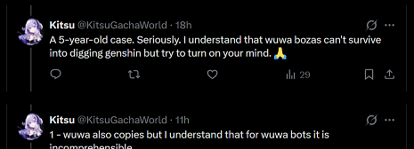 Dragon_Tavinn's tweet photo. @KitsuGachaWorld @davyf992 @EizenAnazaki Just a complete shit attitude the entire time from someone who has devoted their entire existence to gachas. You can't even have the decency to react even slightly normal to the situation or what was being asked and instead just chose to be an asshole about it the entire time. https://t.co/Z5aoQjLC9Z