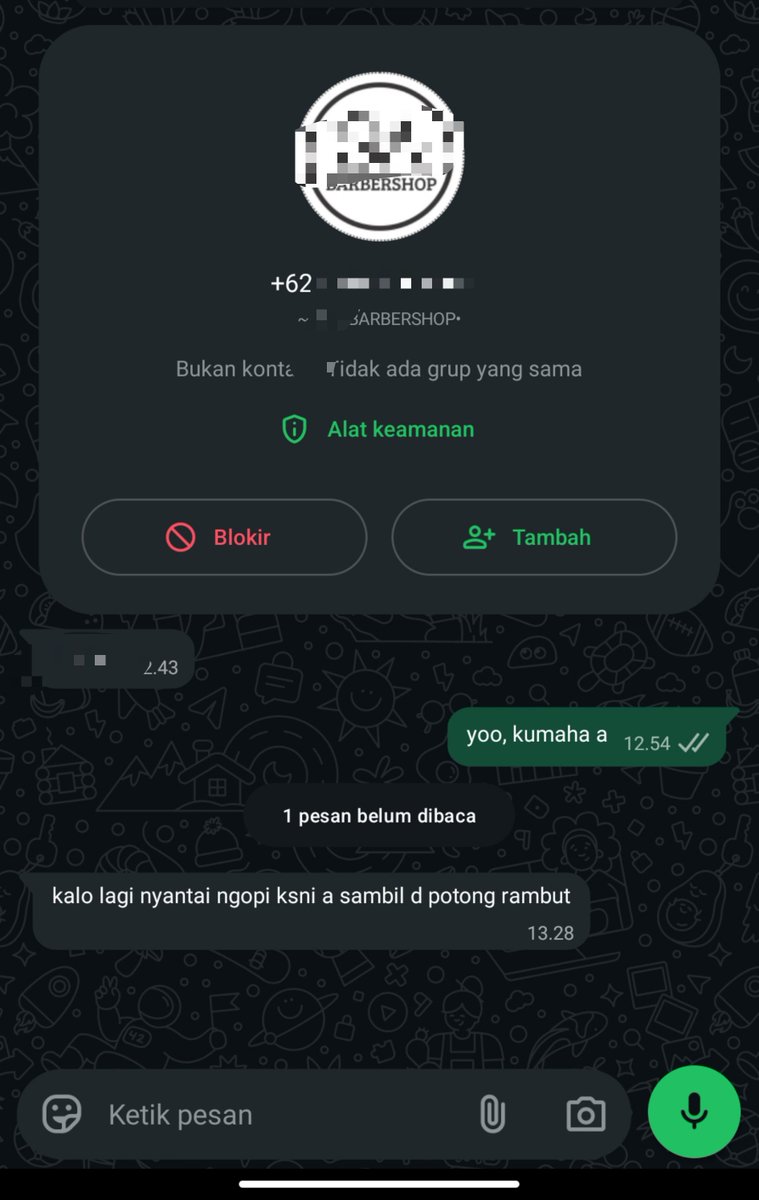 rfkhmdf's tweet photo. sekarang dah di tahap barber yg nyari gw, bkn w yg nyari barber ye wkwk https://t.co/yvL2l8f30X